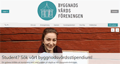 Desktop Screenshot of byggnadsvard.se